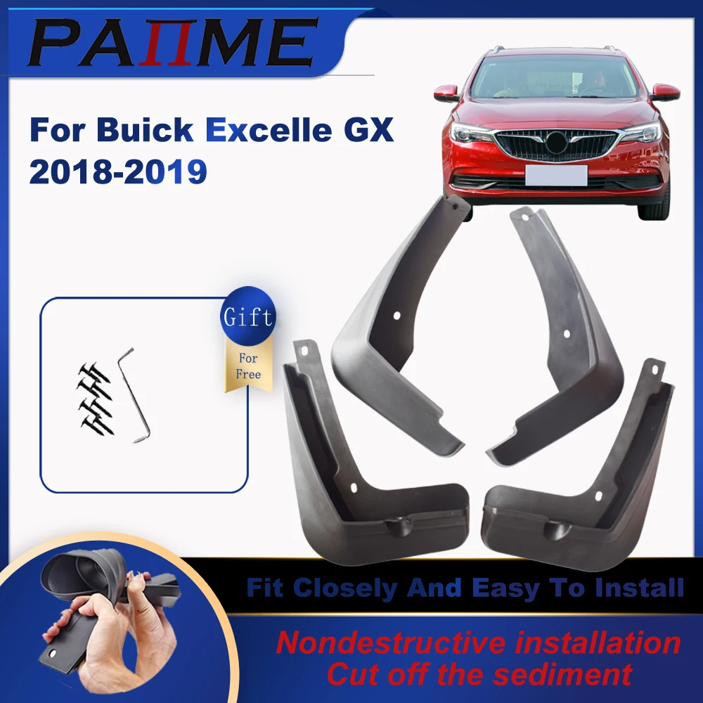 

Mud Flaps Fit For Buick Excelle GX 2018 2019 Special Car Mudguard Black Toughness automobiles exterior replacement YC102114