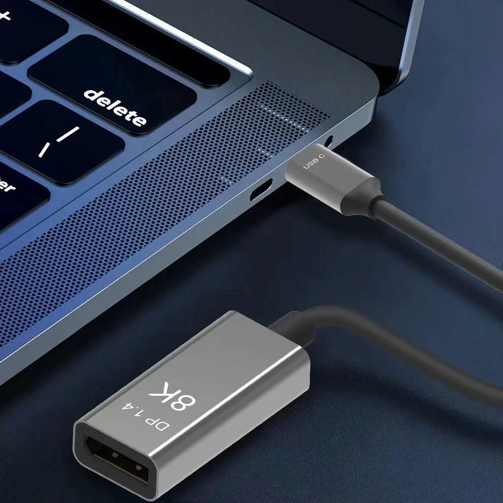 Thunderbolt 3 USB C to Displayport Male to Female Converter Cable Type C DP 1.4 connector 8K@ 60HZ 4K @ 144HZ for MacBook Pro