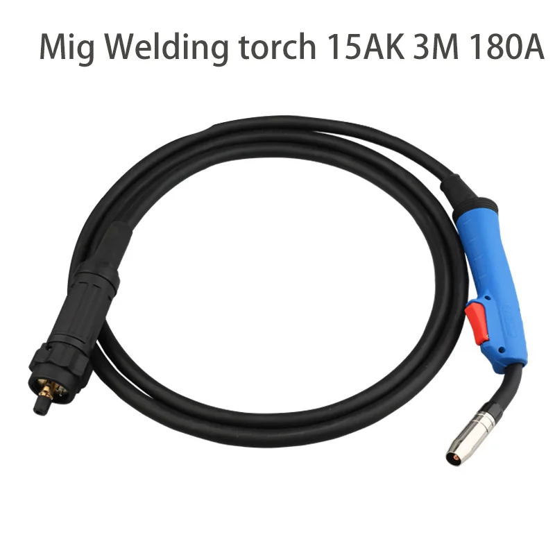 Co2 MIG welding torche 15AK 3M MAG welding torch 180A 3M 10ft 12ft MIG gun  air cooled Euro Style MB 15AK Co2 MIG Torch