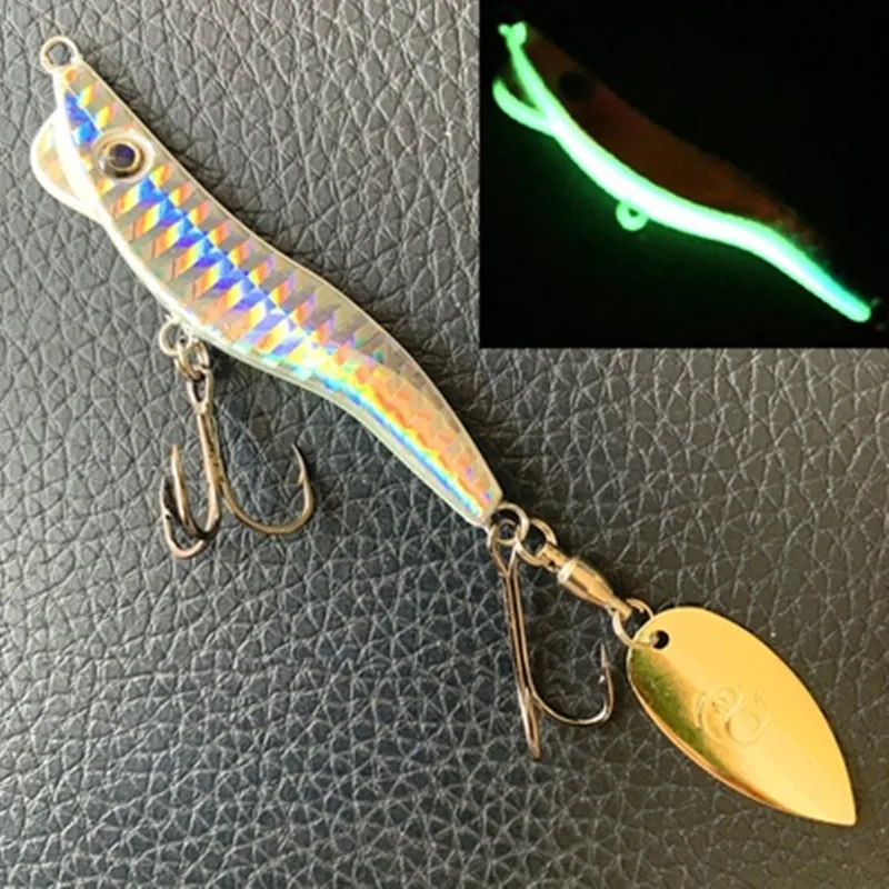 Ufishing Metal Shrimp VIB Fishing Lure 1Pcs/Lot Spinnerbait 13g 19g 28g Jig Baits with 4D Eyes