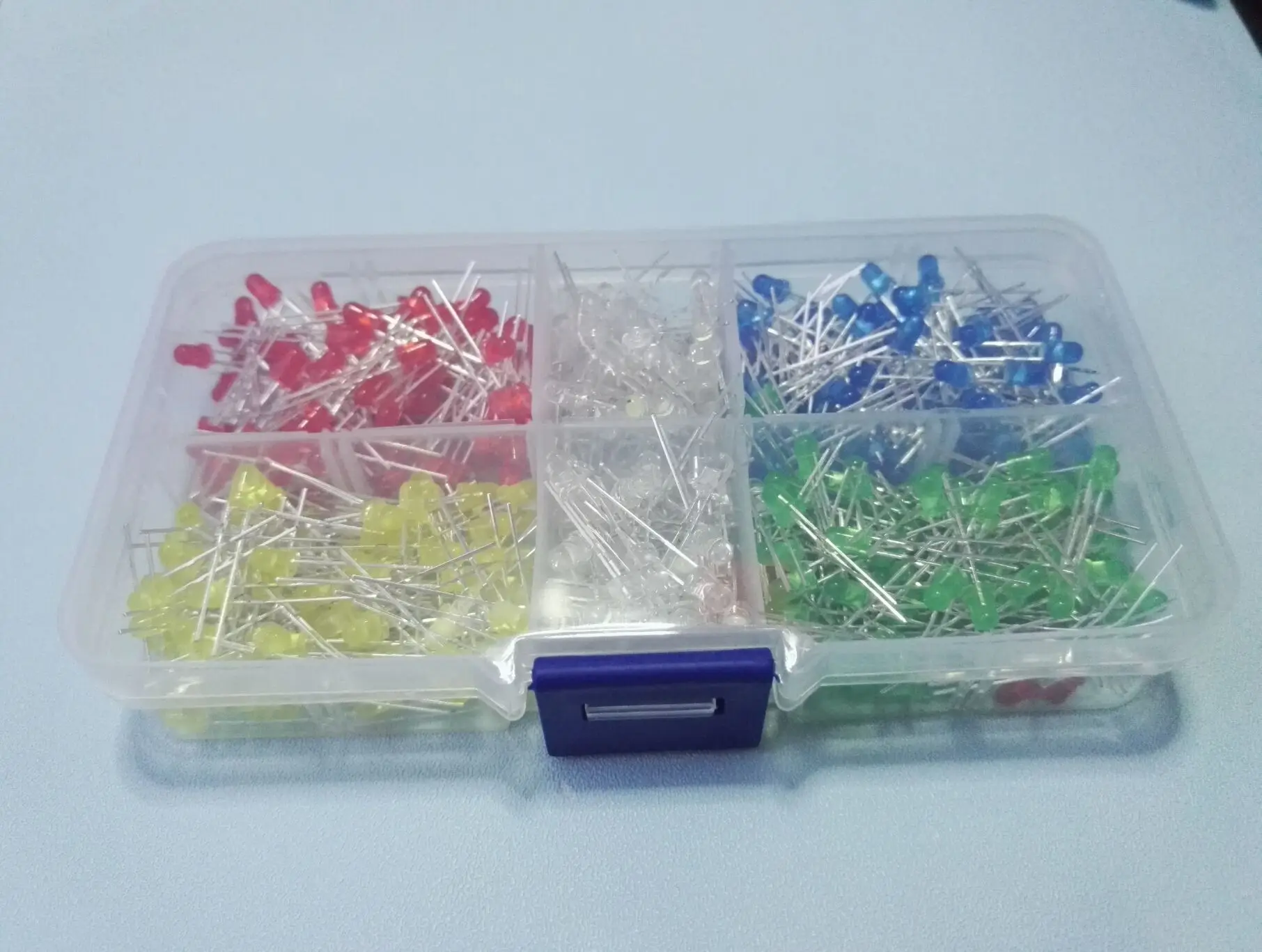 1 Box 500 Pcs 3mm LED = 5 Colour * 100PCS Yellow White Red Green Blue 5 Value Mix Color Led Diode High Bright Mixed Kit F3mm