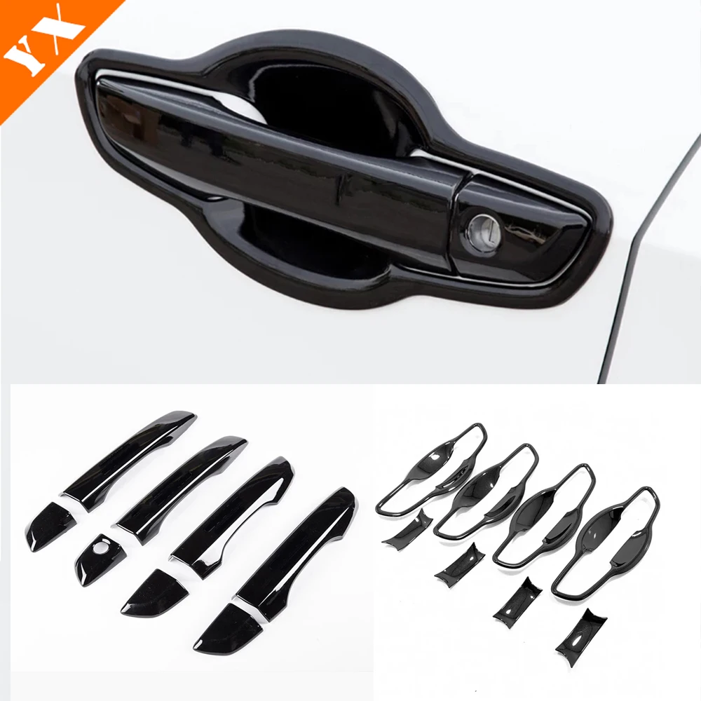 

ABS Black For Honda Civic 10th 2016 2017 2018 2019 2020 2021 Accessories Car exterior Door Handle key decor Sticker Cover
