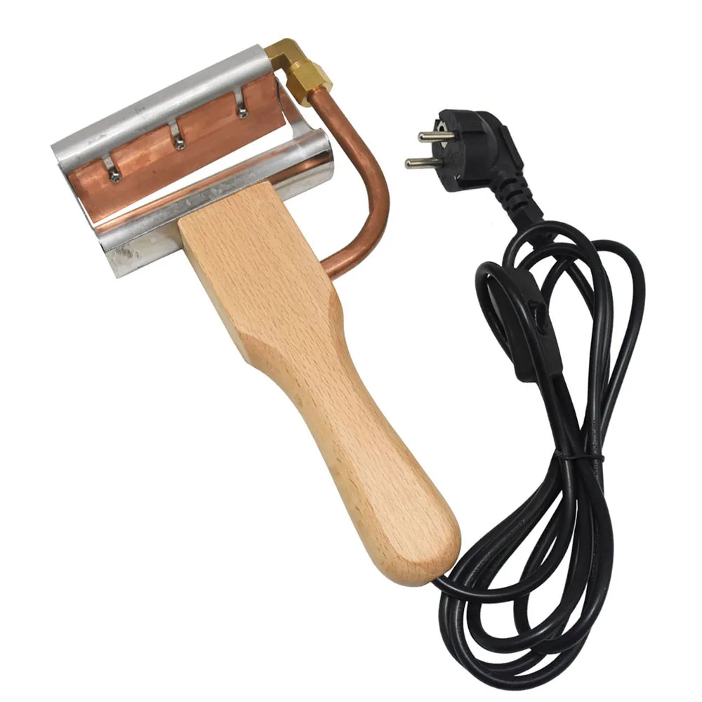 

1Pcs Electric Uncapping Knife Honey Knife Wooden Handle Beekeeping Tools Cutting Honey Beeswax Capping Knife