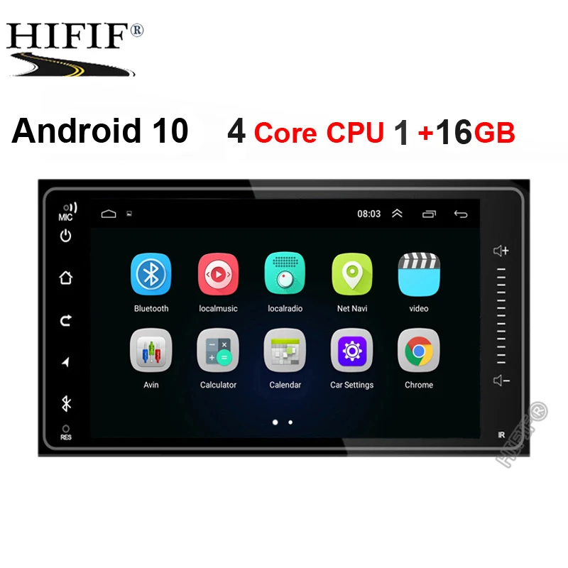 Newest Android 10 car dvd for toyota corolla 2 Din Universal car radio with navigation Bluetooth Wifi car stereo gps player