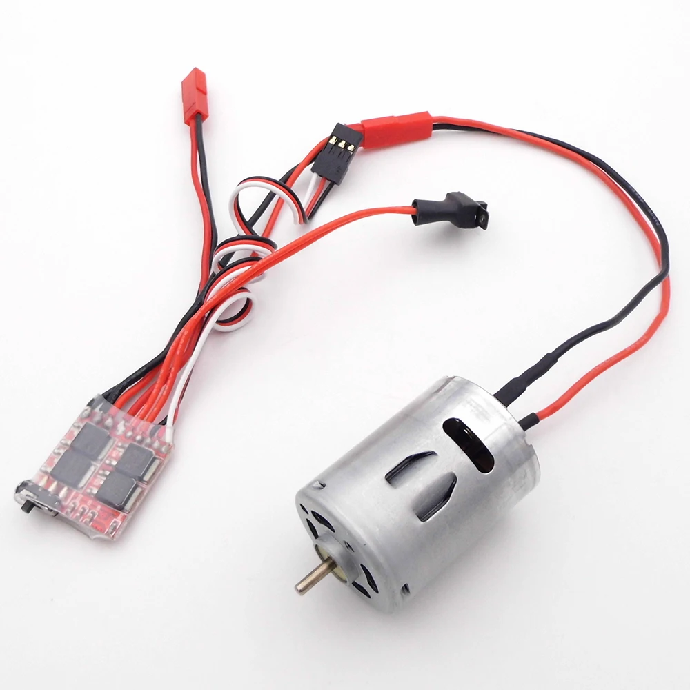 2S 4-8.4V 30A Brushed ESC Speed Controller + 380 Brush Motor Kits for RC Boat Scale Marine 1/16 Car Climbing Tank