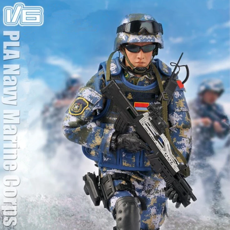 

Military Special Forces Soldier Figure Marine Corps Action Figure Commando Team Figure Multi-Weapon Accessory Model Toy Gif