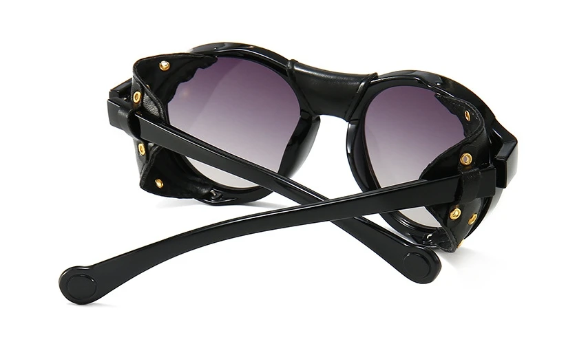 46311 Steam Punk Oval Winddicht Goggle Sonnenbrille Vintage Herren Damen Shades UV400 Vintage Brille – Detail 8