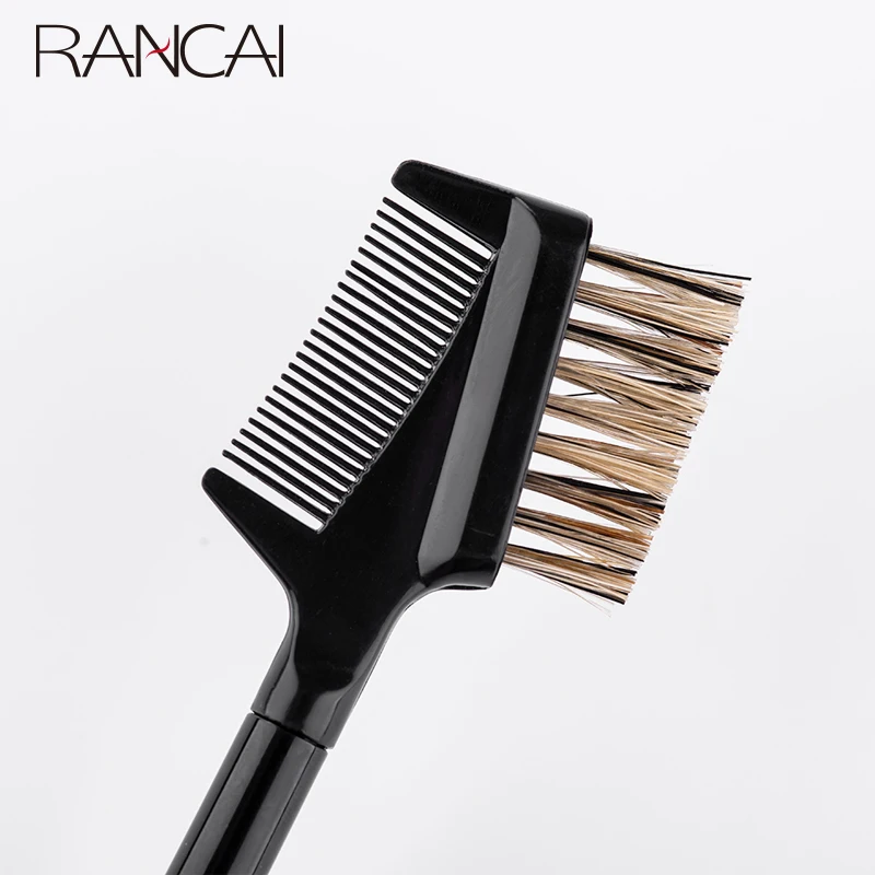 Eyelash Comb Double Headed Eyebrow Comb Eyebrow Brush Makeup Brush Head Comb the Entire Eyebrows Repair Eyebrow Brush