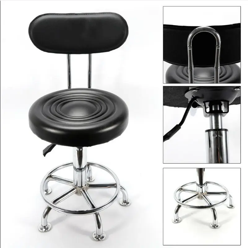 Hydraulic Work Shop Bar Stool Chair Office Garage Bench Seat Adjustable Black