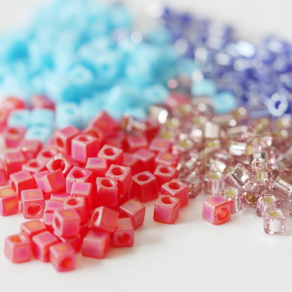 

5 Grams Japanese Miyuki Cube Glass Beads - 1.8mm (C6)