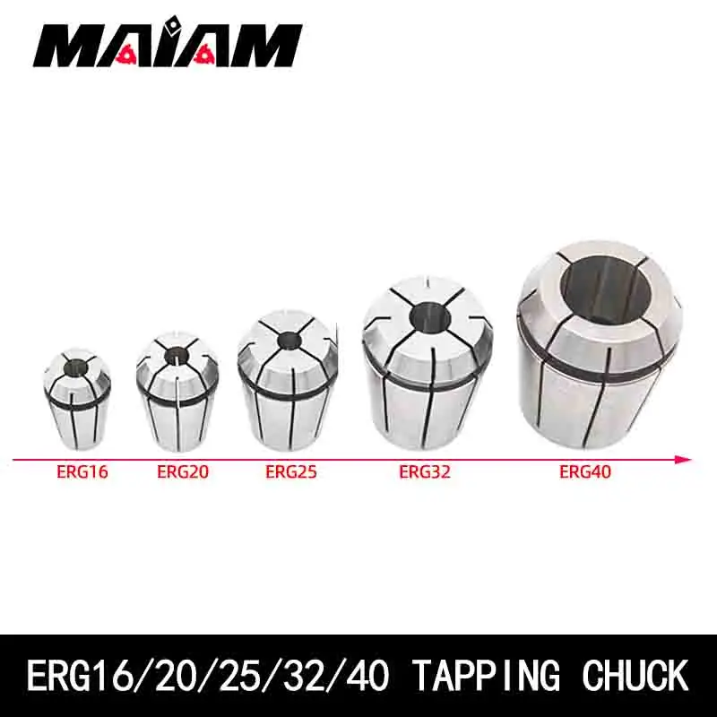 

Tapping Collet Chuck ERG16 ERG20 ERG25 ERG32 ERG40 Collet ISO/JIS thread standard Tapping thread collet ERG Spring Collet Chuck