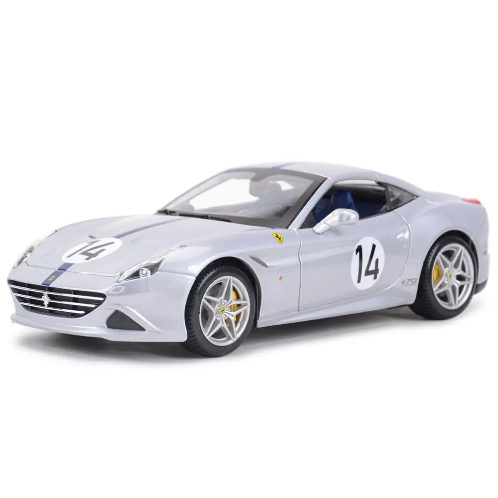 

Bburago 1:18 Ferrari-California T #14 закрытый Топ спортивный автомобиль статические литые транспортные средства Коллекционная модель автомобиля игрушки