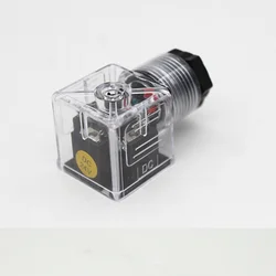 Hydraulic Solenoid Valve Plug With Lamp Plug Dc24v Electromagnet Junction Box Indicator Junction Box Ac220V Accessories