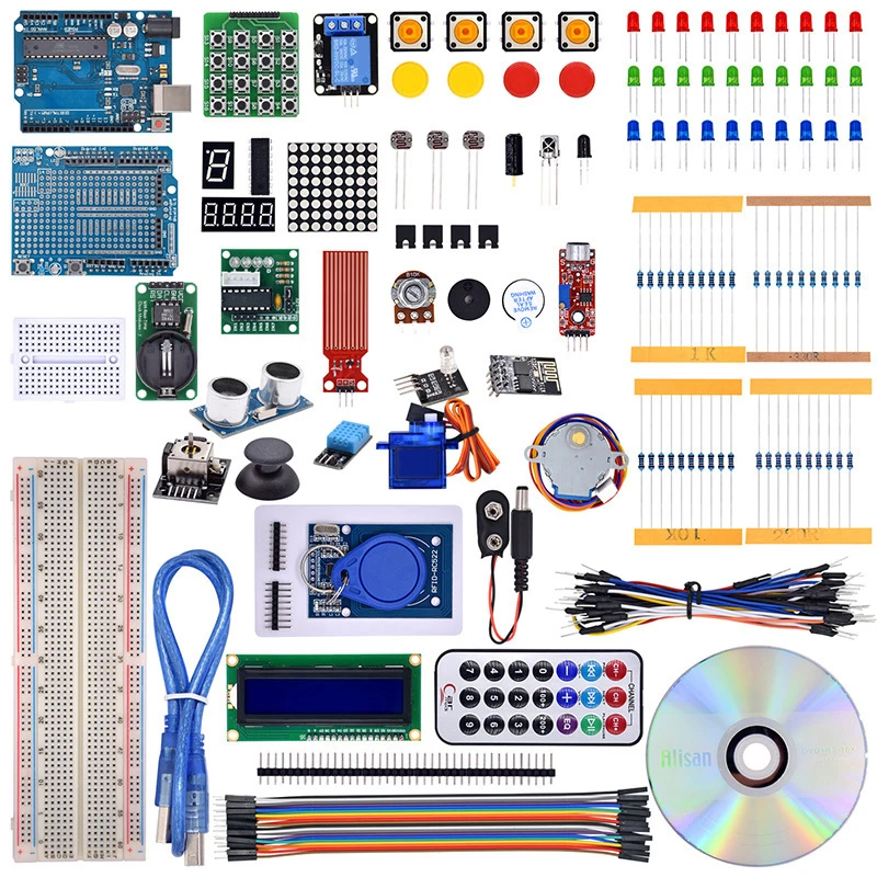 최신 Rfid 스타터 키트 업그레이드 버전, Arduino R3 학습 스타터용 소매 상자 포함