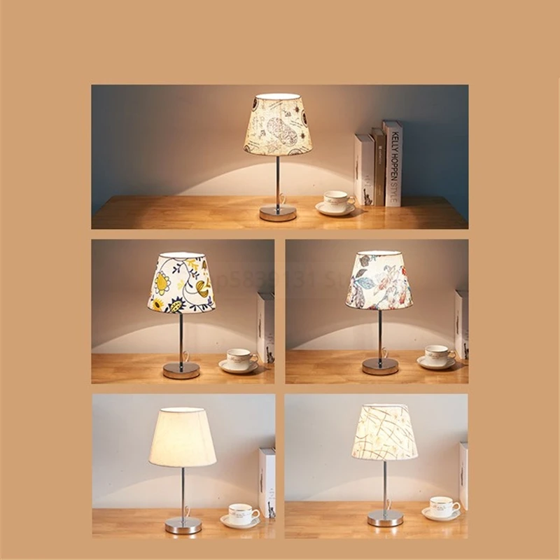 Nordic Crystal Table Lamps for Living Room Bedroom Lamp LED Bedside Lamp Modern Study Desk Lamp Art Deco Vanity Table Lights E27