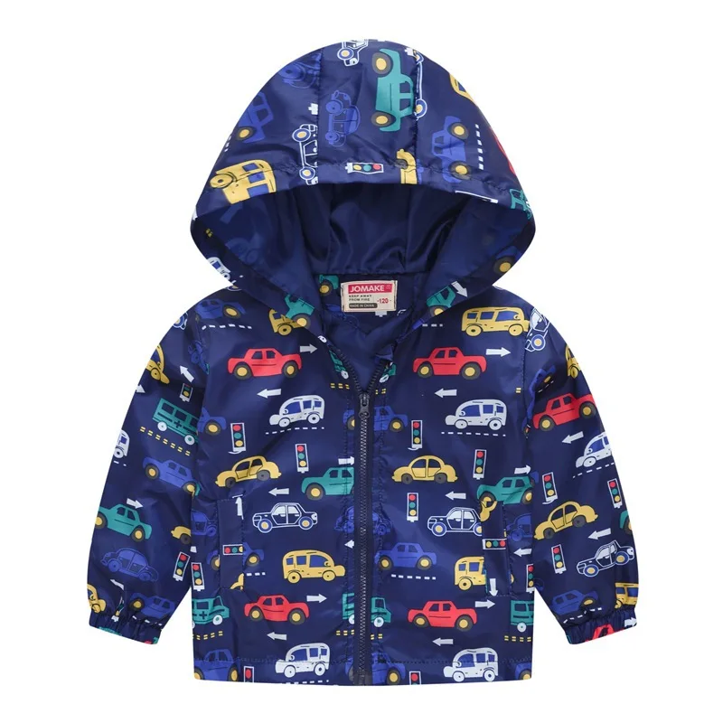 Fashion Boys Jacket Spring Autumn Summer Casual Kids Windbreaker Coats For Girls Hooded Outwear 2 3 4 5 6 Year Children Clothing