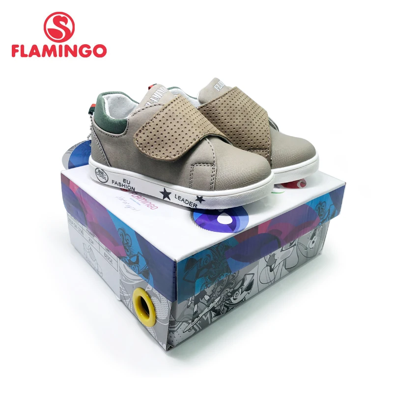 FLAMINGO Breathable Hook& Loop Spring& Summer Orthotic Outdoor Casual Shoes for Boy Size 19-24 Free Shipping 201P-SW-1796