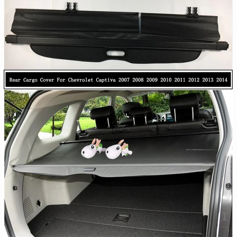 

Rear Cargo Cover For Chevrolet Captiva 2007 2008 2009 2010 11 12 2013 2014 Partition Curtain Screen Shade Trunk Security Shield