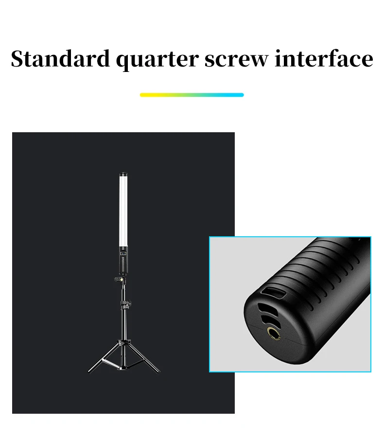 RGB Handheld LED Light Wand Colorful Photography Lighting Stick 10 Modes Rechargeable Photo Studio Fill Lamp For Youtube Video