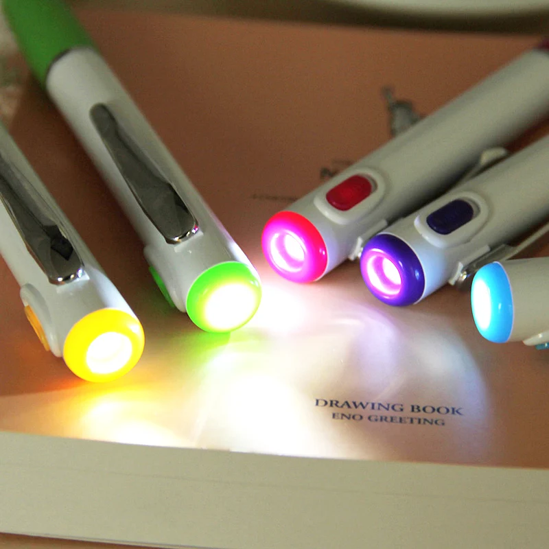 Led Lamp Pen Multifunctionele Zaklamp Creative Balpen