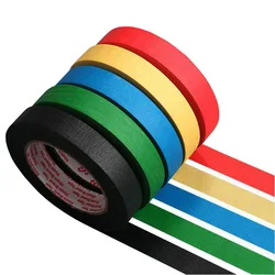 20M Colorful Paper Tape Red Black Blue Green Yellow Corrugated Paper Tape Masking Tape Identification Tape