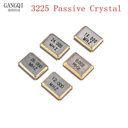 10PCS 3225 SMD passive quartz crystal oscillator 8Mhz 10Mhz 12Mhz 16Mhz 20Mhz 24Mhz 26Mhz 30Mhz 32Mhz 40Mhz 48Mhz 4 Pins