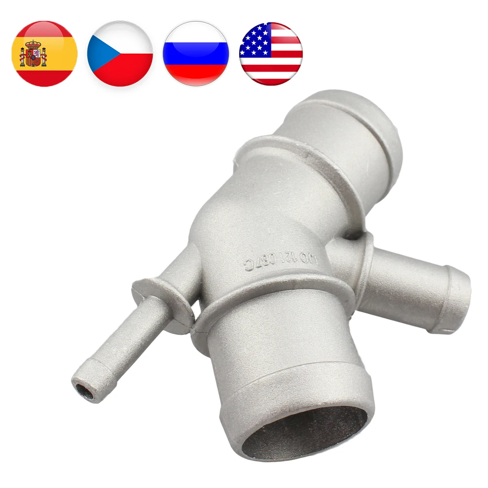 Aluminium Koeling Koelvloeistof Water Distributie Pijp Slang Connector Voor Golf MK4 Jetta 1.8T 2.0L Tdi Voor Audi Tt 1J0121087C