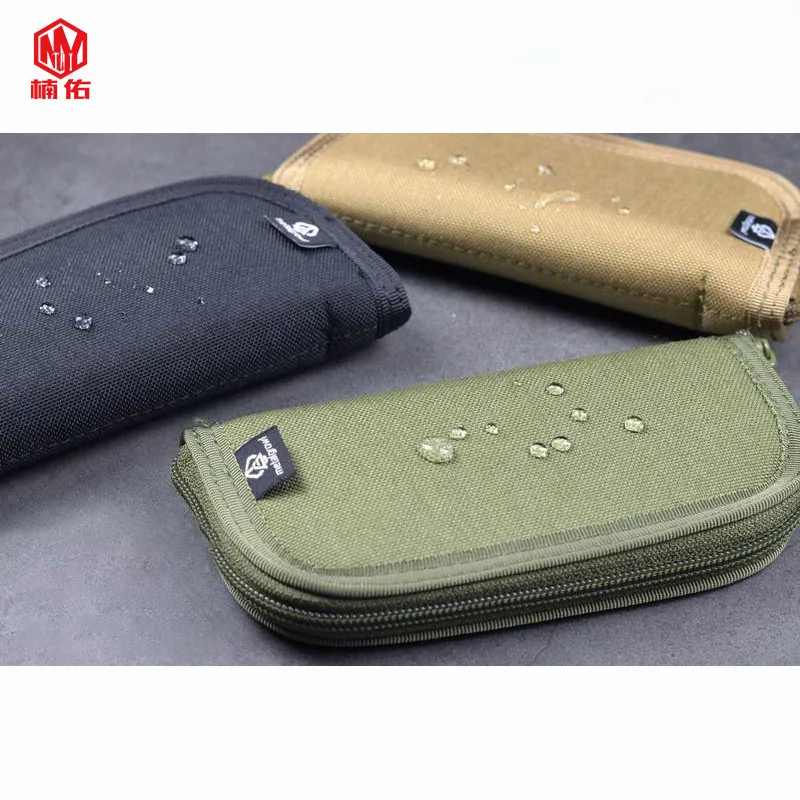 1PC Outdoor EDC Multifunction Tactical Knife Cover Shockproof Storage Bag Folding Knife Scabbard Nylon Storage Bag