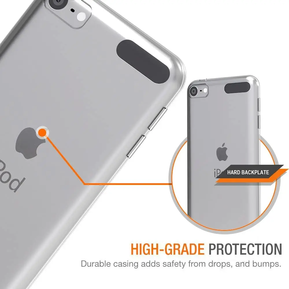 Transparent Soft TPU Case Sfor For Apple Ipod Touch 5 6 7 Case Slim Silicone Clear Protective For Ipod Touch 7 Back Capa Cover
