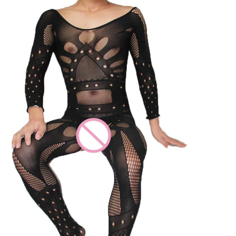 Kreatywna bielizna męska krocza Body męska bielizna nocna Retro otwarte krocza bodystocking Gentleman Sex bielizna nocna Dropshipping