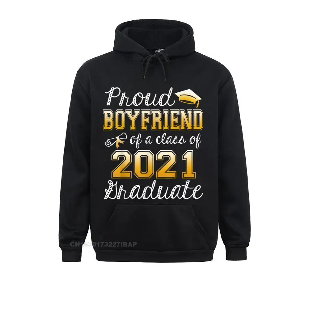 

Proud Boyfriend Of A Class Of 2021 Graduation Senior Gift Hip HopCustomized Hoodies Labor Day Funny Sportswears Men Sweatshirts