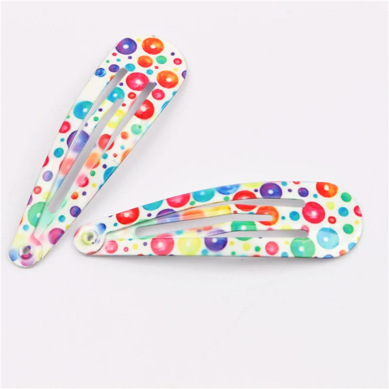 Girls Hair Accessories High-quality 10/20/30Pcs/Lot Printing Flower BB Hair Clip Paint Dripping Hairpins Colorful Kids Headdress