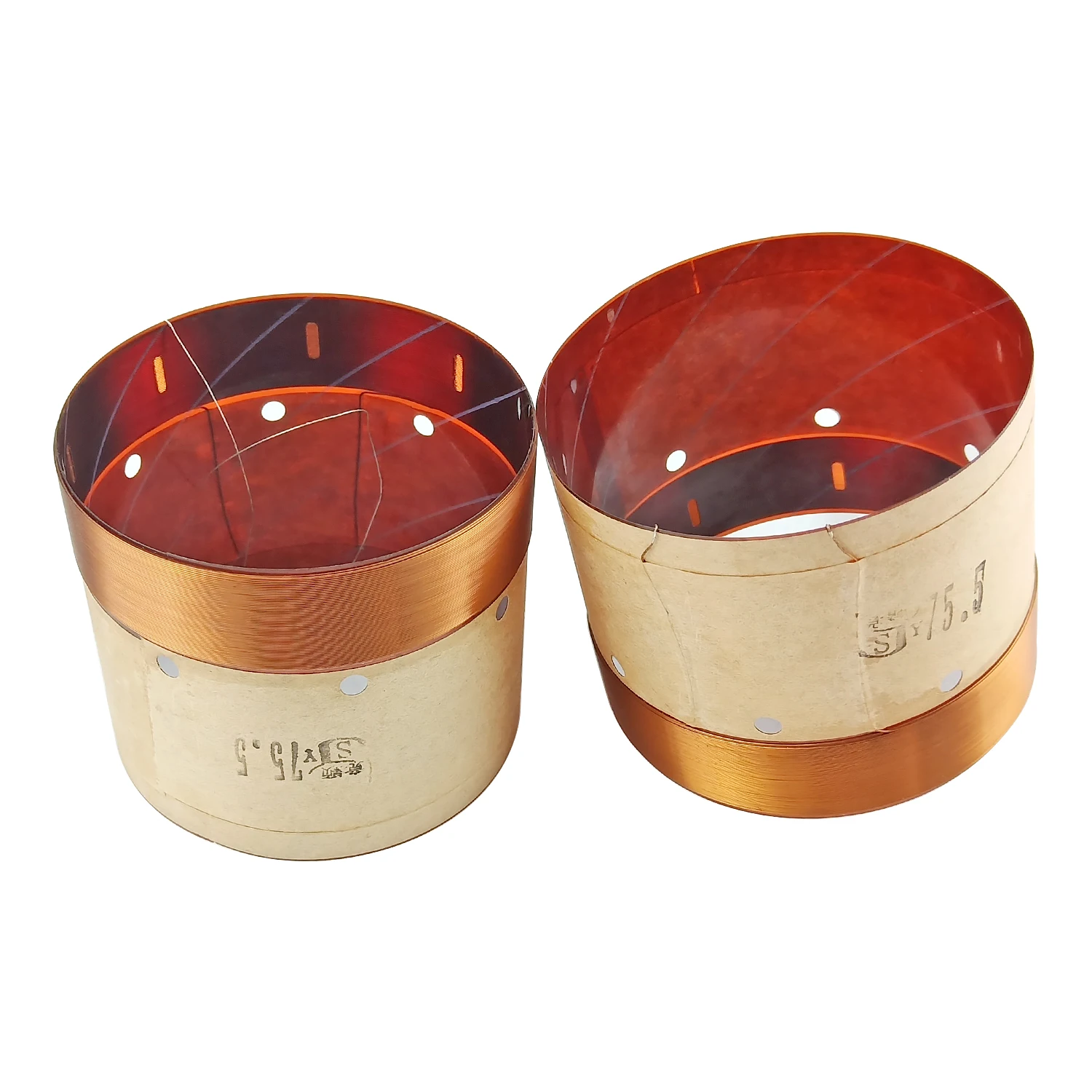 GHXAMP 75.5 مللي متر باس المتكلم ملف صوتي KSV سلك مستدير 75.5 الأساسية 8ohm مكبر الصوت Cail إصلاح مضخم الصوت المتكلم الملحقات لتقوم بها بنفسك 2 قطعة