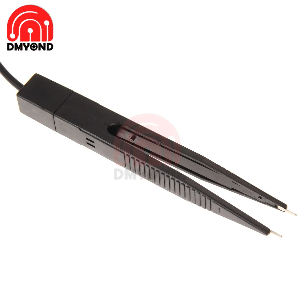 SMD SMT Chip Test Clip Lead Probe Digital Multimeter Meter Tweezer Capacitor Resistance tweezers for Resistor Capacitor