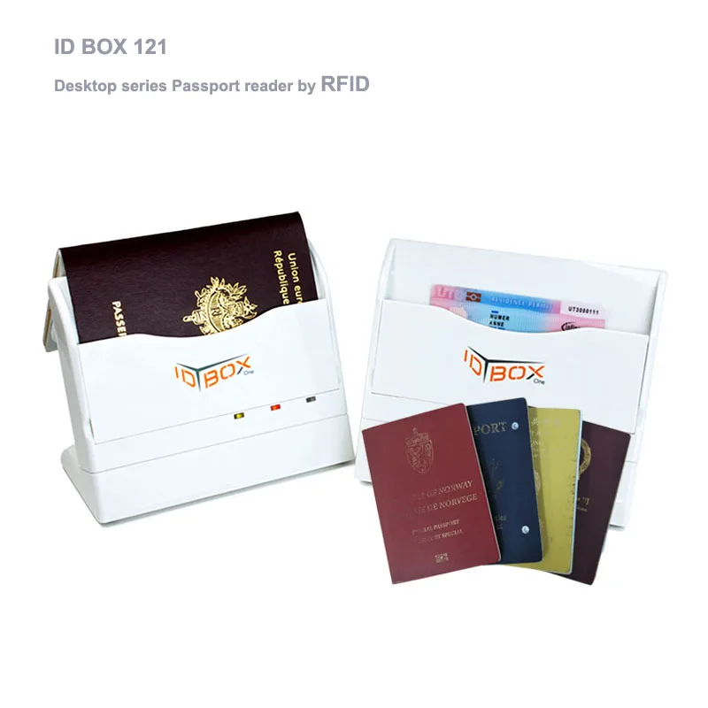 ID BOX 121 - Desktop series Passport reader by OCR MRZ & RFID for Contactless ID card & chip passport