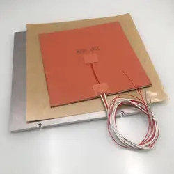 Funssor MIC-6 Aluminum Z Build Plate Kit 110/220V Silicone AC Heater Pad PEI 3M Sheet Kit For Voron 2.4 3d Printer DIY Parts