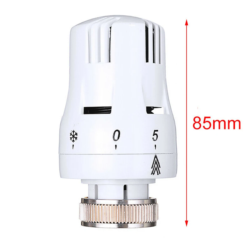 

2Pcs Thermostatic Head Heater Floor Heating Electric Valves Durable Convenient Radio Thermal Actuator