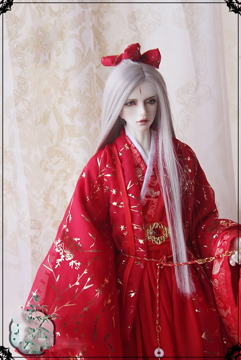 1/4 1/3 BJD accessori per abbigliamento cinese antico Costume Hanfu abito guerriero vestito per BJD/SD ID72 forte zio 80cm bambola A0687