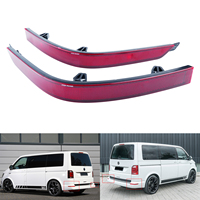 ANGRONG Pair Left + Right Rear Bumper Reflector Red Lens No Light Fit For VW Transporter T6 2015+
