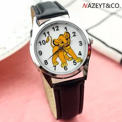 2024Popular children simba watch primary and secondary school students cartoon lion animal quartz watch