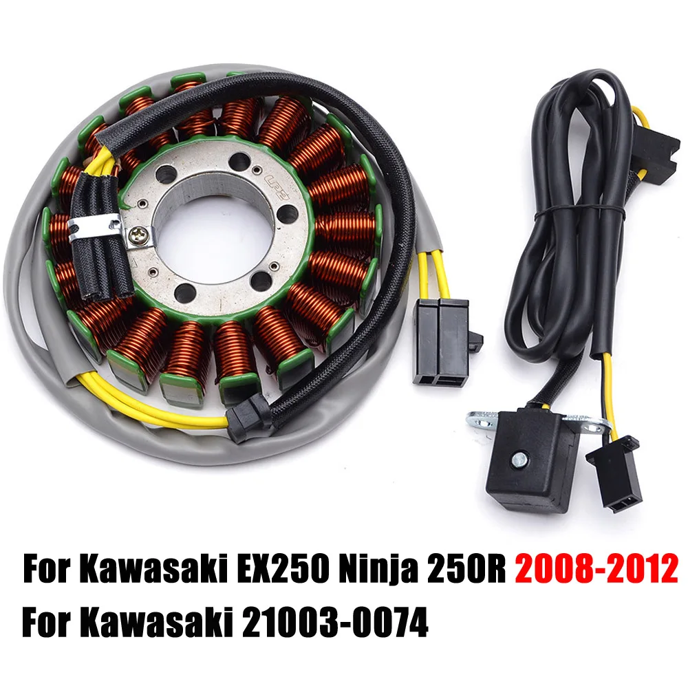 

Stator Coil For Kawasaki EX250 EX 250 Ninja 250R Ninja250R 2008 2009 2010 2011 2012 21003-0074 Generator Magneto Stator coil