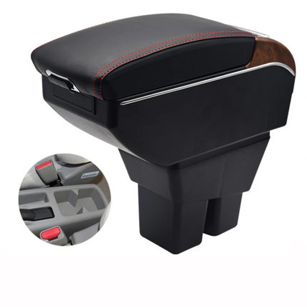 

For Honda City Armrest Box Arm Elbow Rest Center Console Storage with Phone Charging USB Interface Cup Holder