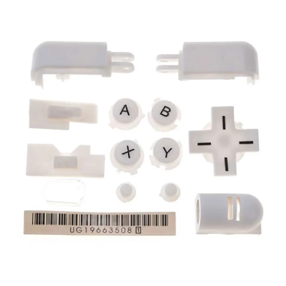 JCD Red Yellow White Black clear A B X Y abxy L R D Pad Cross Button Full Buttons Set For  DS Lite NDSL Buttons Key keys