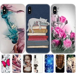 soft Silicone Phone Case For iphone X XS XR 10 Cases for iphone xs max coque etui bumper back cover full 360 protective