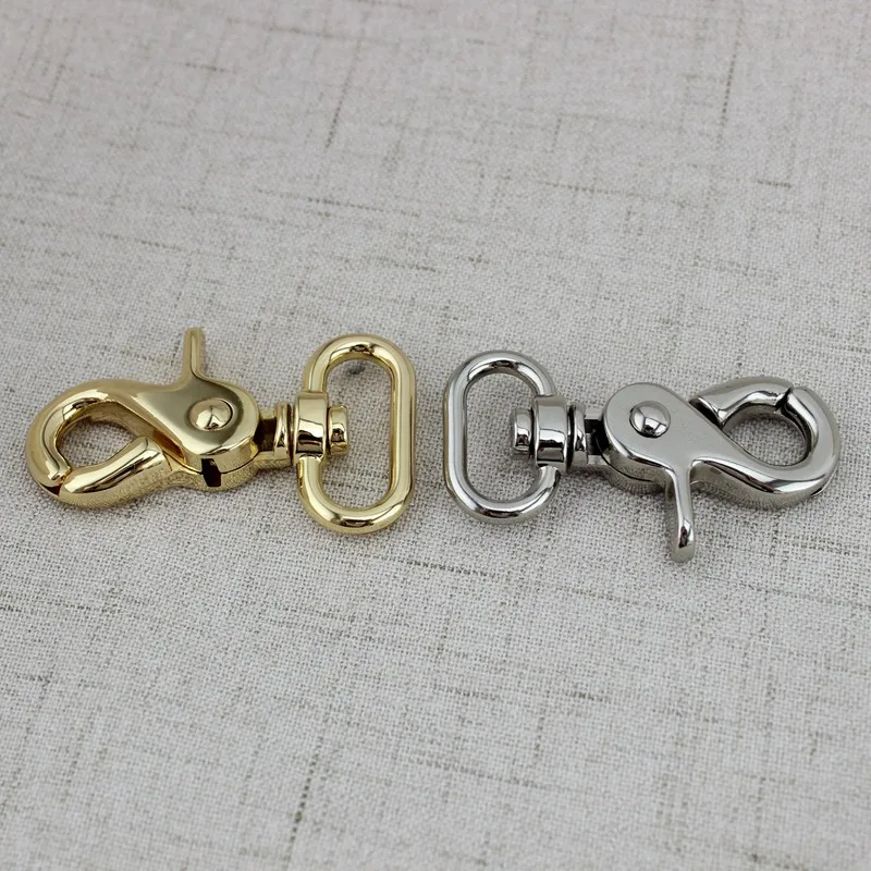 10pcs 50pcs di Alta qualità di Spessore Girevole-Eye Bolt Snap Gancio Rotondo della Parte Girevole della Cordicella Gancio Girevole A Scatto