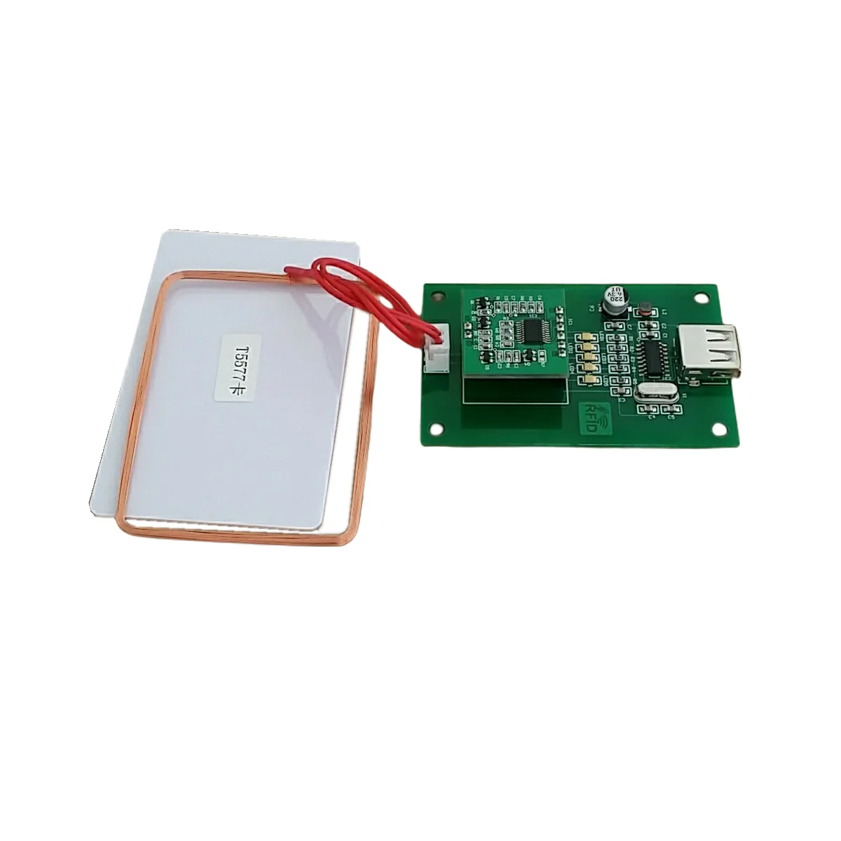 RFID 125Khz T5577 EM4305 Chip Card Sector Reader Writer Module with Antenna UART