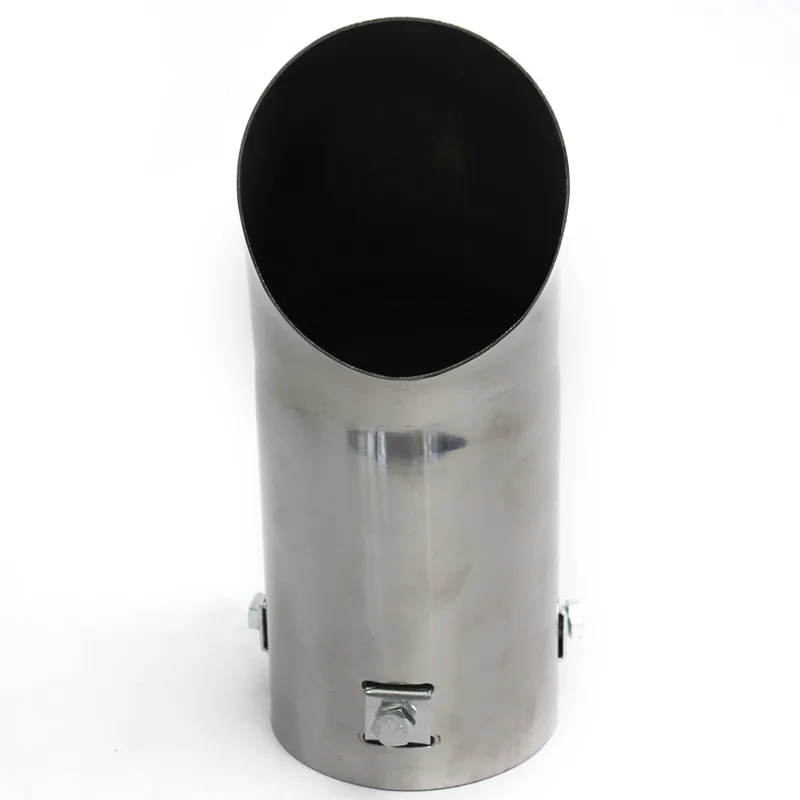 76mm Tubo Di Scarico Per Auto Sistema Di Scarico Marmitta Tubo di Coda Punta Silenziatore Silenziatori In Acciaio Inox Tubo Di Scarico Per Auto Universale