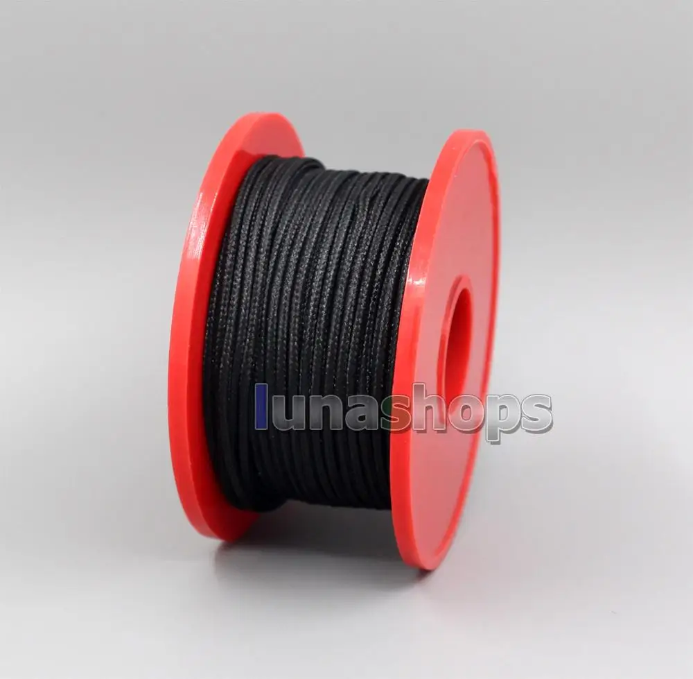 ЛН 006466   1 м OCC посеребренная тканая проволочная ткань 32*0,05 мм + 28*0,08 мм наружный диаметр: 1,7 мм для DIY пользовательского кабеля для наушников