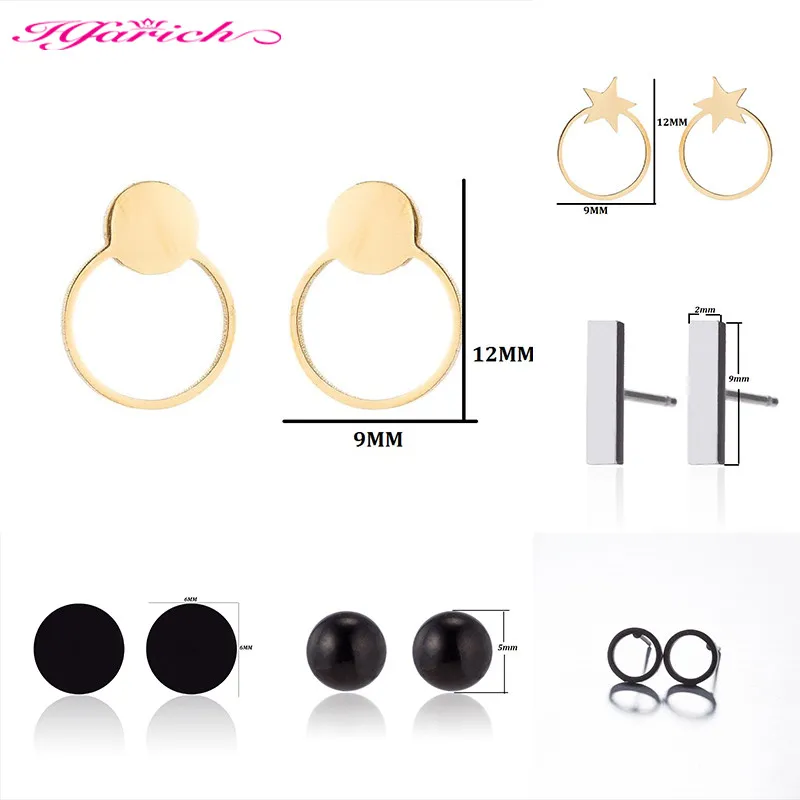 Winter New Punk Vintage Geometry Circle Cross Shape Earrings for Women Men Fashion Statement Stud Earrings 2020 Trend Jewelry