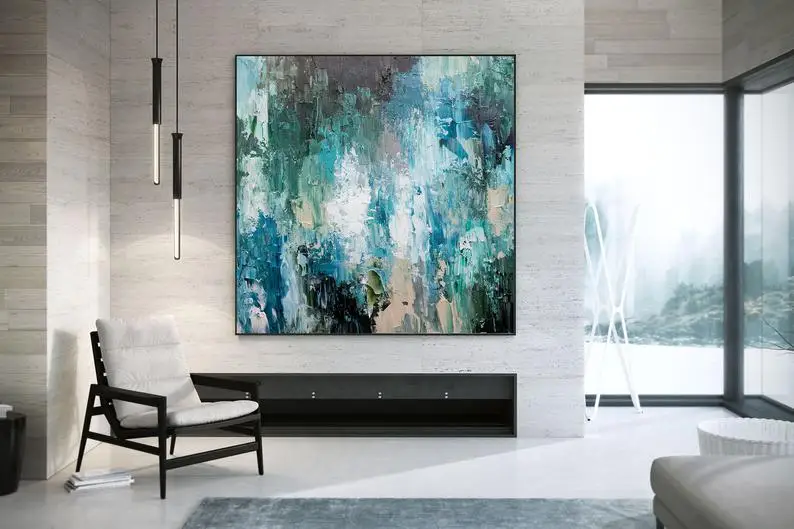 

Modern Wall Art Abstract Painting Oversized Paintings Large Office Painting Wall Decor Canvas Painting Living Room Decoration